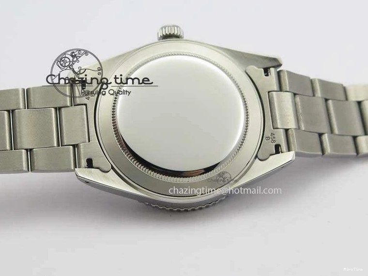 MiroTime 0421 ComfortFit Vintage 1680 Submariner No Date SS White Dial On SS Bracelet A 3855